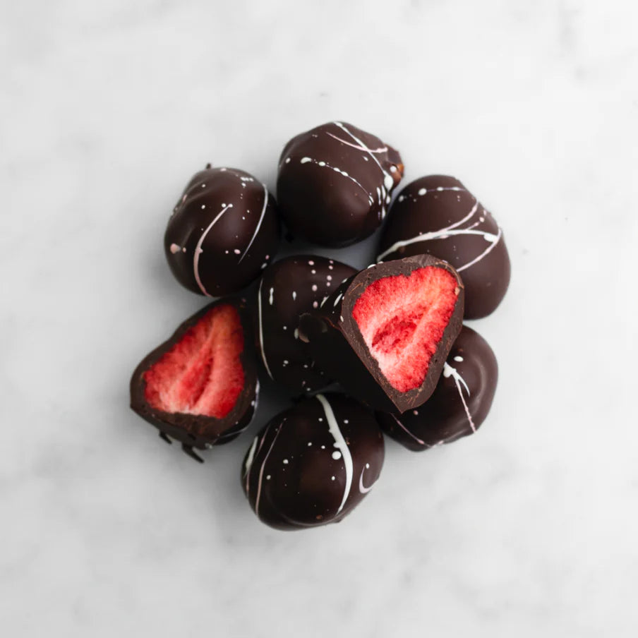 Dark Chocolate Freeze Dried Strawberries