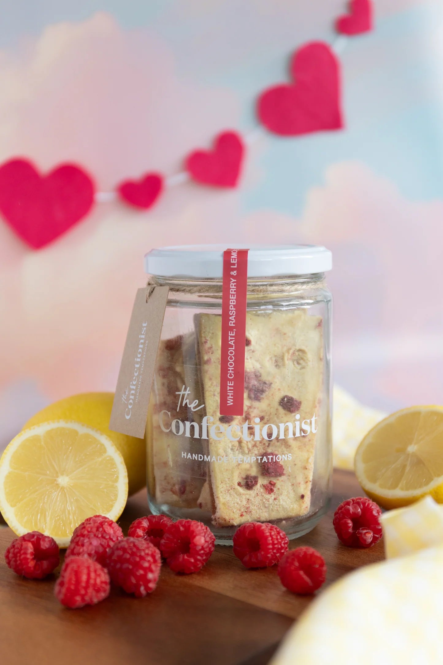 White Chocolate Raspberry & Lemon Toffee | 200g Jar