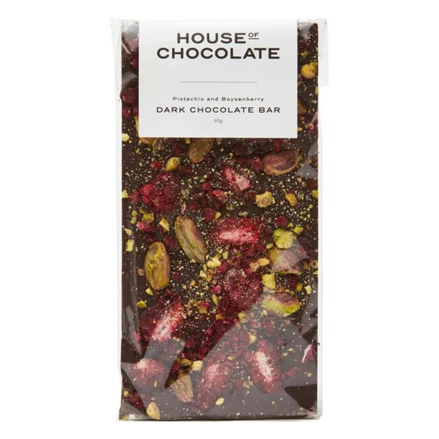 Freeze Dried Boysenberry & Pistachio Dark Chocolate Bar
