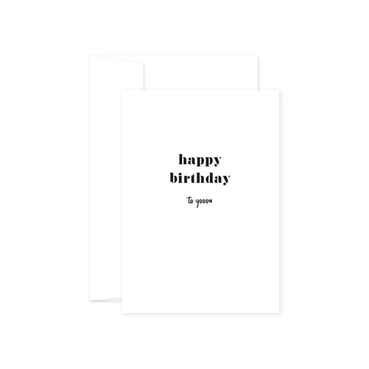 Card - Simple Happy Birthday