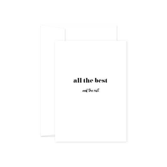 Card - All the best