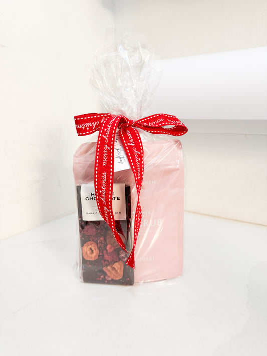 Body Scrub or Soak + Chocolate Bar