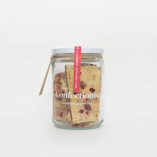 White Chocolate Raspberry & Lemon Toffee | 200g Jar