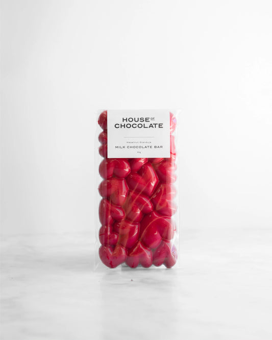 Gianduja Hazelnut Valentine's Day Bar