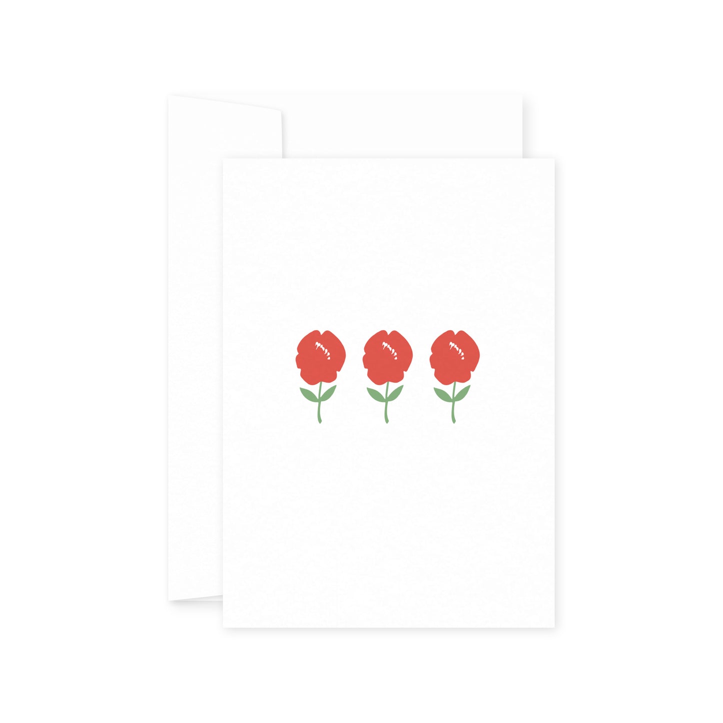 Card - Poppies